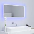 VIDAXL - vidaXL Miroir à LED de salle de bain Blanc 90x8,5x37 cm Acrylique - vignette