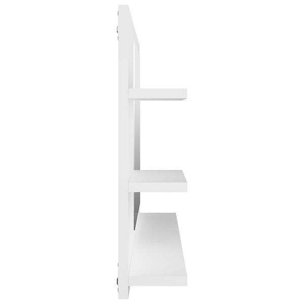 VIDAXL - vidaXL Miroir de salle de bain blanc 90x10,5x45 cm bois d’ingénierie - large