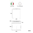 KIAMAMI VALENTINA - Meuble De Salle De Bains Suspendu 60Cm Portes Gris Perle, Lavabo, Miroir Et Lampe | Valentina - vignette