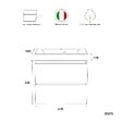 KIAMAMI VALENTINA - Meuble De Salle De Bain 60Cm 2 Tiroirs Gris Perle Avec Lavabo | Valentina - vignette