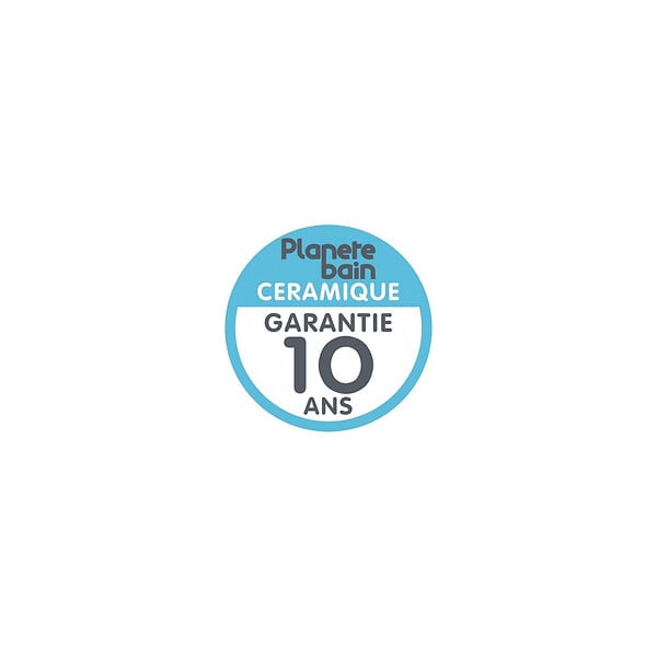 PLANETE BAIN - Vasque à encastrer ovale 54 cm en céramique - blanc brillant - Ibiza - large