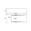 PLANETE BAIN - Lave-mains gain de place à suspendre 37 x 15 cm - robinet à gauche - Longine - vignette