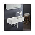 PLANETE BAIN - Lave-mains gain de place à suspendre 37 x 15 cm - robinet à droite - Longine - vignette