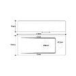 PLANETE BAIN - Lave-mains gain de place à suspendre 37 x 15 cm - robinet à droite - Longine - vignette