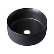 PLANETE BAIN - Vasque à poser ou lave mains diamètre 25 cm - Noir mat - Rebords fins - Jany - vignette