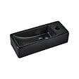 PLANETE BAIN - Lave-mains gain de place noir mat à suspendre 37 x 15 cm - robinet à droite - Longine - vignette