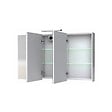 PLANETE BAIN - Armoire miroir de toilette éclairante 3 portes 120 cm blanche Juno 2 - vignette