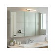PLANETE BAIN - Armoire miroir de toilette éclairante 3 portes 120 cm blanche Juno 2 - vignette