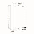 ALLIBERT - Armoire de toilette éclairante Stella 50 cm 1 porte - vignette