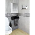 ALLIBERT - Armoire de toilette éclairante Stella 50 cm 1 porte - vignette