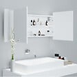 VIDAXL - vidaXL Armoire salle de bain à miroir LED Blanc 100x12x45 cm Acrylique - vignette