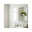 PLANETE BAIN - Armoire miroir de toilette éclairante 3 portes 80 cm blanche Juno 2 - vignette