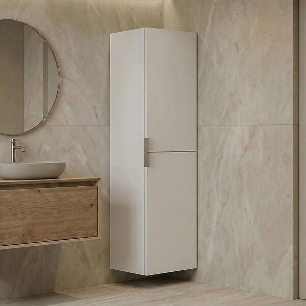 HABITAT ET JARDIN - Armoire de Salle de Bain "Purus 40" - 40 x 32 x 138 cm - White - large