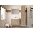 ALLIBERT - Colonne de salle de bain  murale avec rangement 40 x 180 x 35 cm BAZIL - vignette