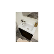 ALLIBERT - Pack lave mains avec miroir Porto Noir brillant - Marque allibert - vignette