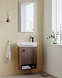 HABITAT ET JARDIN - Miroir Décoratif en Bois "Begonya 45" -  cm - Chrome - vignette