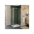 ALLIBERT - Retour fixe POUR porte de douche LAJA pivotante 76.5-79x200 cm chromé - PORTE NON INCLUSE - vignette