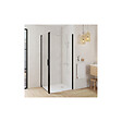 ALLIBERT - Retour fixe POUR porte de douche LAJA pivotante 86.5-89x200 cm noir mat - PORTE NON INCLUSE - vignette