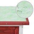 VIDAXL - vidaXL Clapier d'extérieur 1 niveau Rouge Bois - vignette