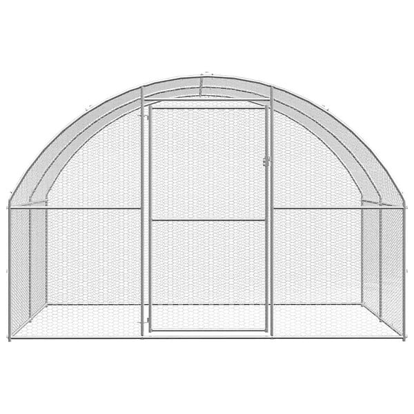 VIDAXL - vidaXL Poulailler d'extérieur 3x4x2 m Acier galvanisé - large