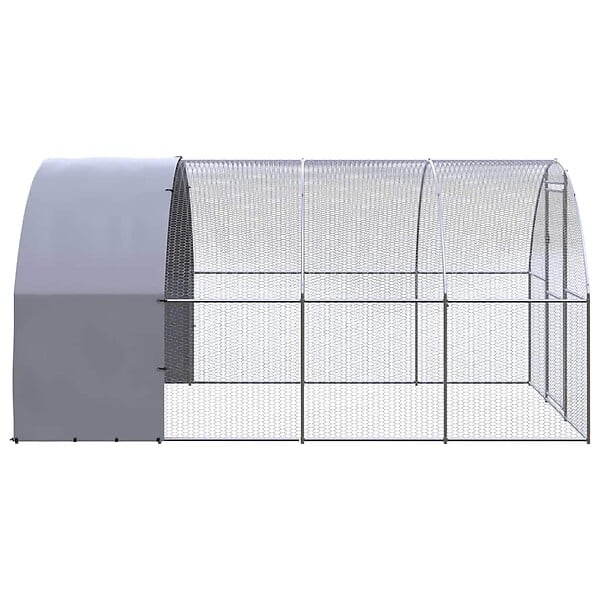 VIDAXL - vidaXL Poulailler d'extérieur 3x4x2 m Acier galvanisé - large