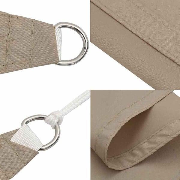 VIDAXL - vidaXL Voile de parasol tissu oxford carré 2x2 m taupe - large