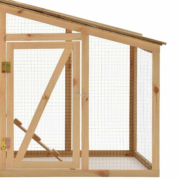 VIDAXL - vidaXL Poulailler Bois de pin massif 178x67x92 cm - large