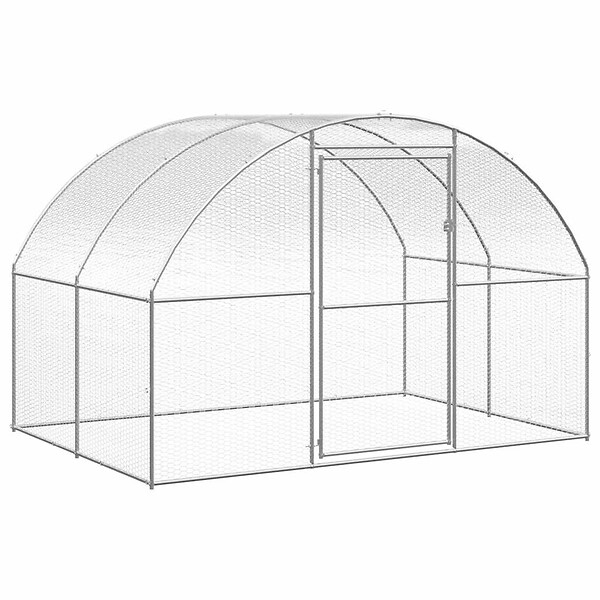 VIDAXL - vidaXL Poulailler d'extérieur 3x2x2 m Acier galvanisé - large