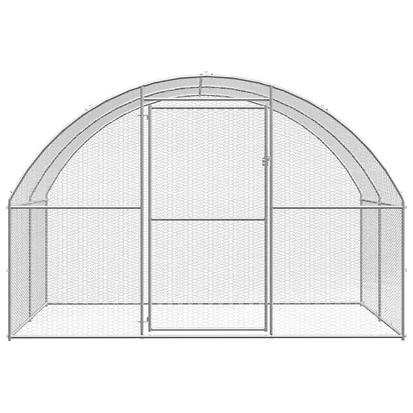 VIDAXL - vidaXL Poulailler d'extérieur 3x2x2 m Acier galvanisé - large