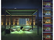 HABITAT ET JARDIN - Pergola bioclimatique avec led et store en aluminium "Windsor premium" - 3 x 4 m - Gris - vignette
