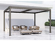 HABITAT ET JARDIN - Pergola bioclimatique "Windsor" - 3 x 4 m - Taupe - vignette
