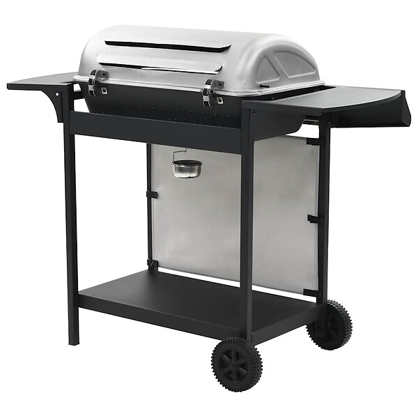 VIDAXL - vidaXL Barbecue au gaz avec 6 zones de cuisson Inox Argenté - large