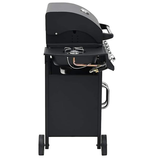 VIDAXL - vidaXL Barbecue à gaz 4+1 zones de cuisson Noir Acier - large