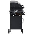 VIDAXL - vidaXL Barbecue à gaz 4+1 zones de cuisson Noir Acier - vignette