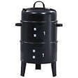 VIDAXL - vidaXL Gril barbecue au charbon 3 en 1 40x80 cm - vignette