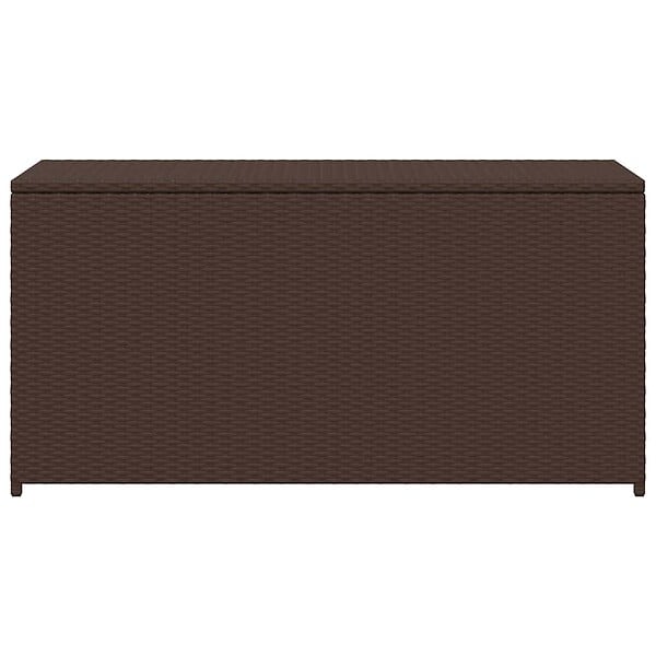 VIDAXL - vidaXL Boîte de rangement de jardin marron 120x50x60 cm résine tressée - large