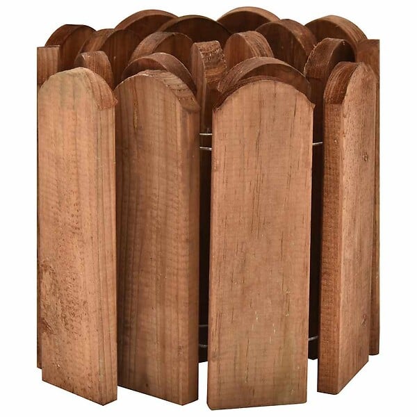 VIDAXL - vidaXL Rouleau de bordure Marron 120 cm Bois de pin imprégné - large