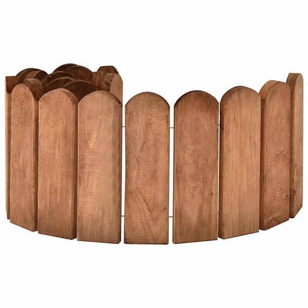 VIDAXL - vidaXL Rouleau de bordure Marron 120 cm Bois de pin imprégné - large