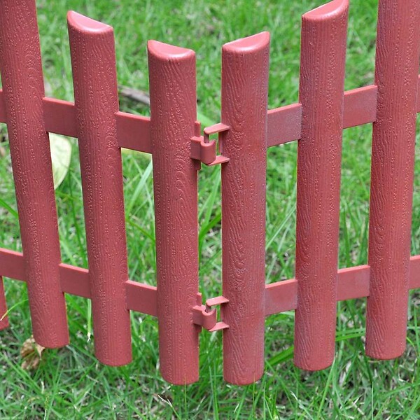 VIDAXL - vidaXL Bordures de pelouse 17 pcs 10 m Marron - large