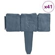 VIDAXL - vidaXL Clôture de jardin/pelouse plastique aspect de pierre 41 pcs 10m - vignette