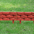 VIDAXL - vidaXL Clôture de jardin avec design de briques 11 pcs - vignette