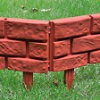 VIDAXL - vidaXL Clôture de jardin avec design de briques 11 pcs - vignette