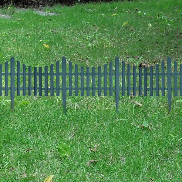 VIDAXL - vidaXL Bordures de pelouse 17 pcs 10 m Vert - large