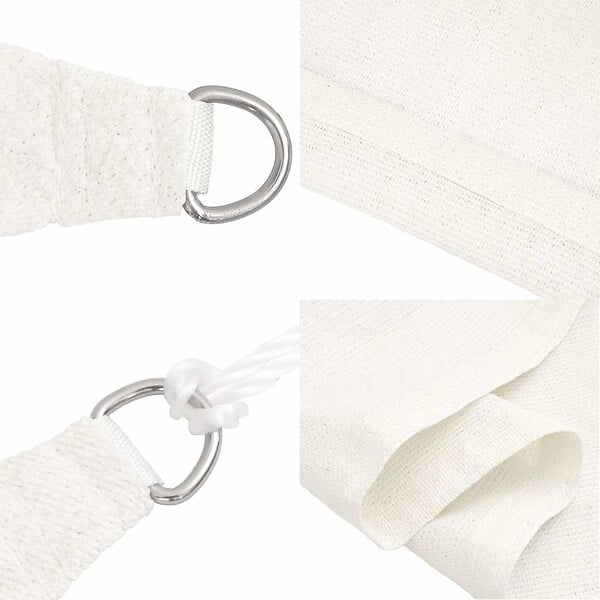 VIDAXL - vidaXL Voile d'ombrage 160 g/m² Blanc 3x3 m PEHD - large