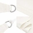 VIDAXL - vidaXL Voile d'ombrage 160 g/m² Blanc 3x3 m PEHD - vignette
