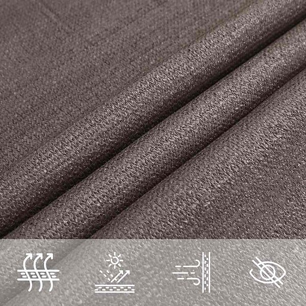 VIDAXL - vidaXL Voile d'ombrage 160 g/m² Anthracite 3x3 m PEHD - large
