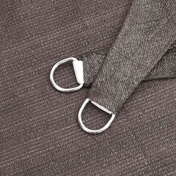 VIDAXL - vidaXL Voile d'ombrage 160 g/m² Anthracite 3x3 m PEHD - large