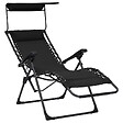 VIDAXL - vidaXL Chaises pliables de terrasse lot de 2 Textilène Noir - vignette