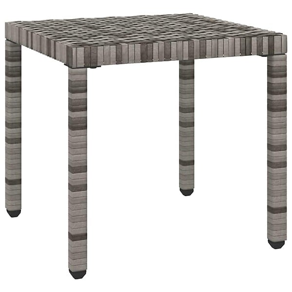 VIDAXL - vidaXL Chaises longues lot de avec table Résine tressée Gris - large