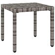 VIDAXL - vidaXL Chaises longues lot de avec table Résine tressée Gris - vignette
